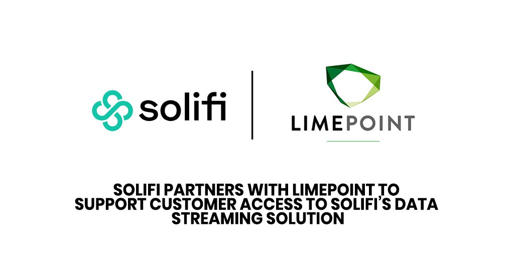 Solifi partners with LimePoint to support customer access to Solifi’s data streaming solution