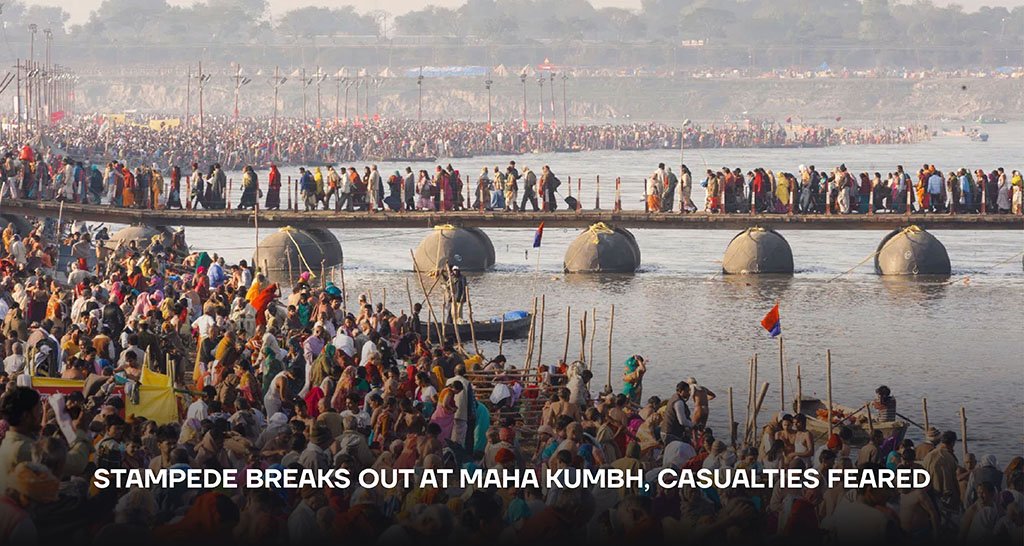Stampede Breaks out at Maha Kumbh, Casualties Feared